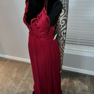 NWT Free People Adella Maxi Slip Dress